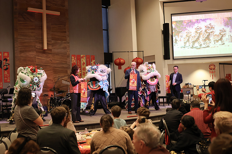 A Chinese New Year celebration at Faith Community Lutheran Church.